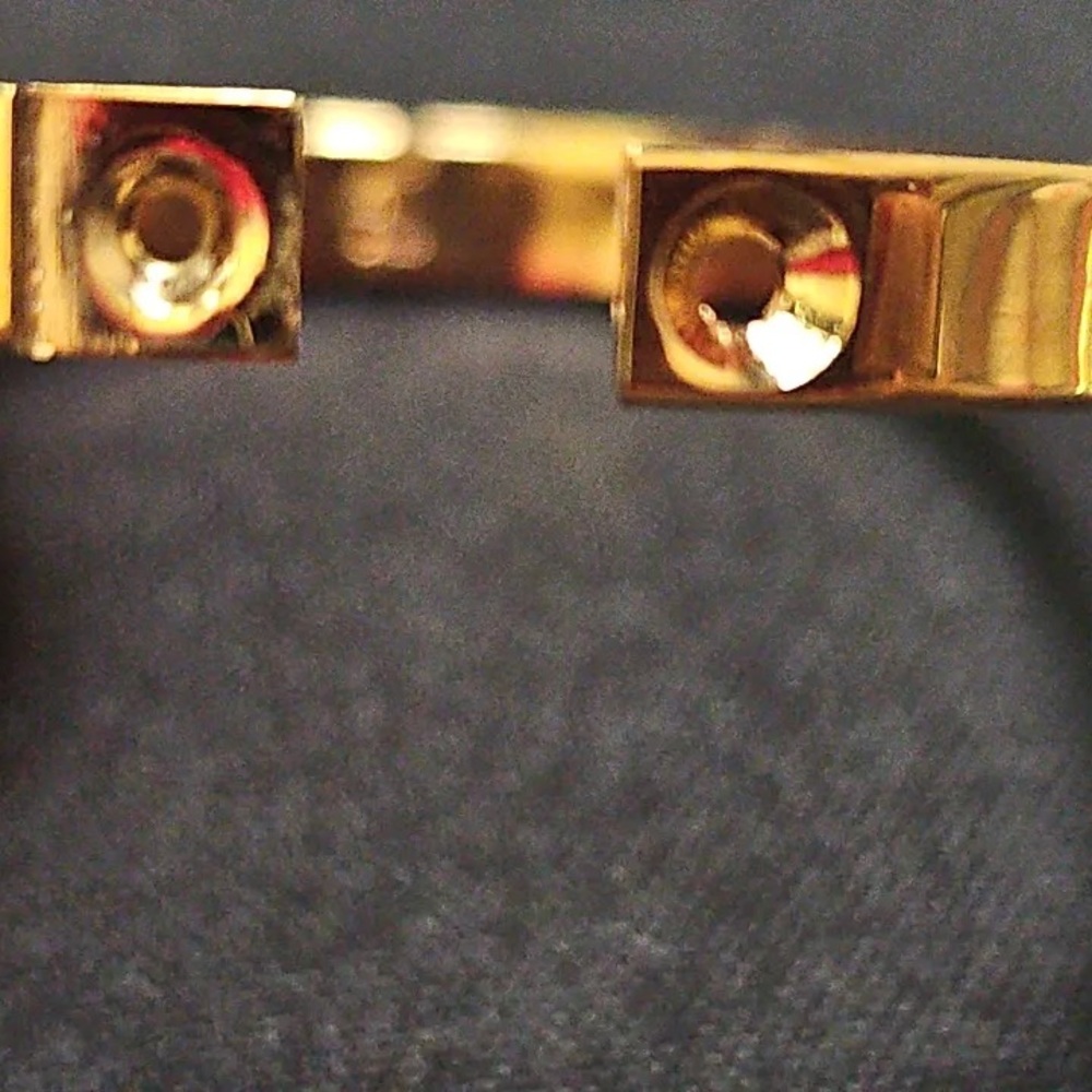 Aldo Cipullo Love Bracelet Gold Electrolated Open Bangle Bracelet Copyright 1970 - Picture 13 of 16